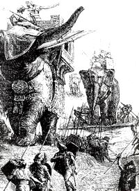 La traversée du Rhône http://www.tamtamdesbaronnies.com/2004/pages04/Hannibal04.htm